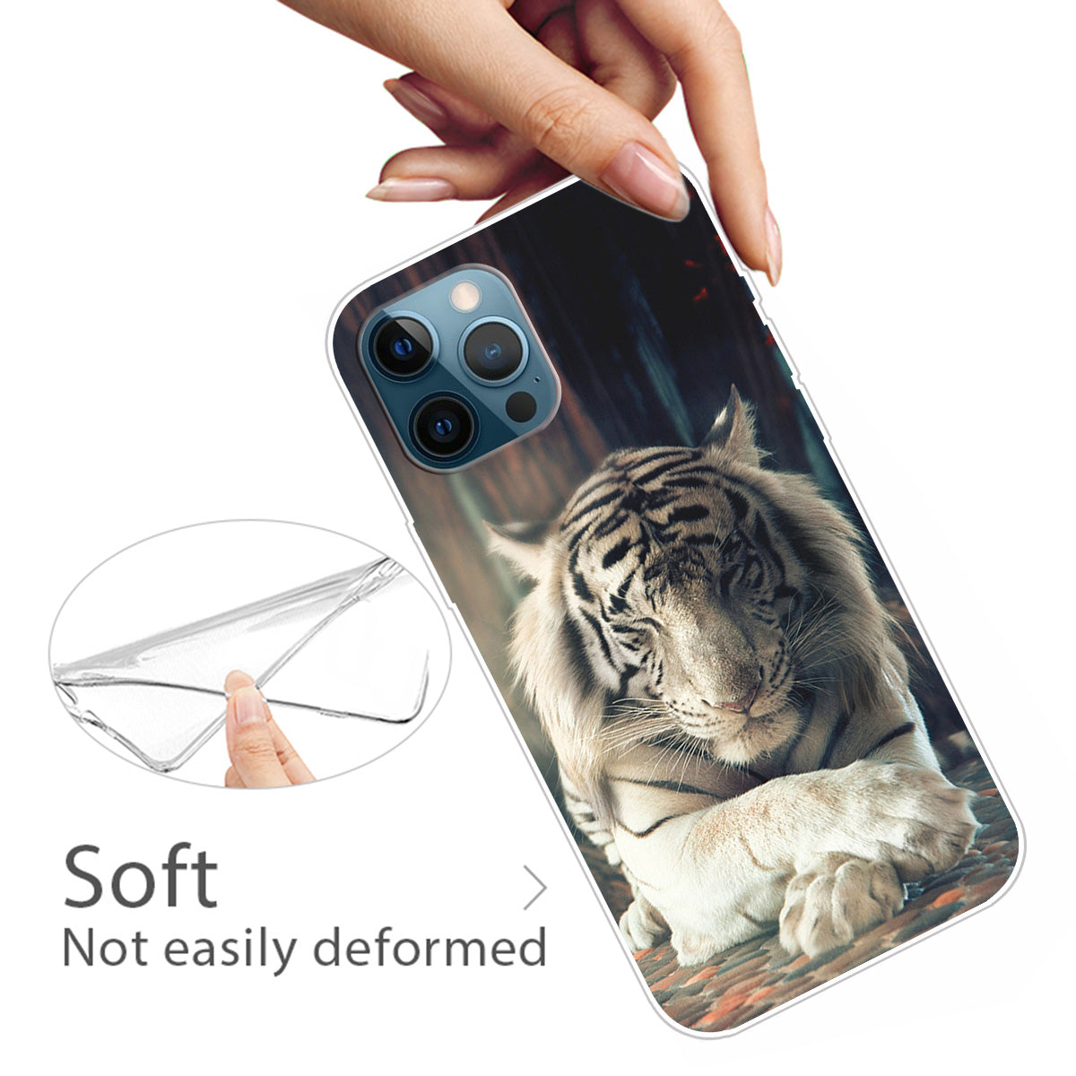 Pattern Printing IMD Workmanship TPU Back Case for iPhone 13 Pro 6.1-inch