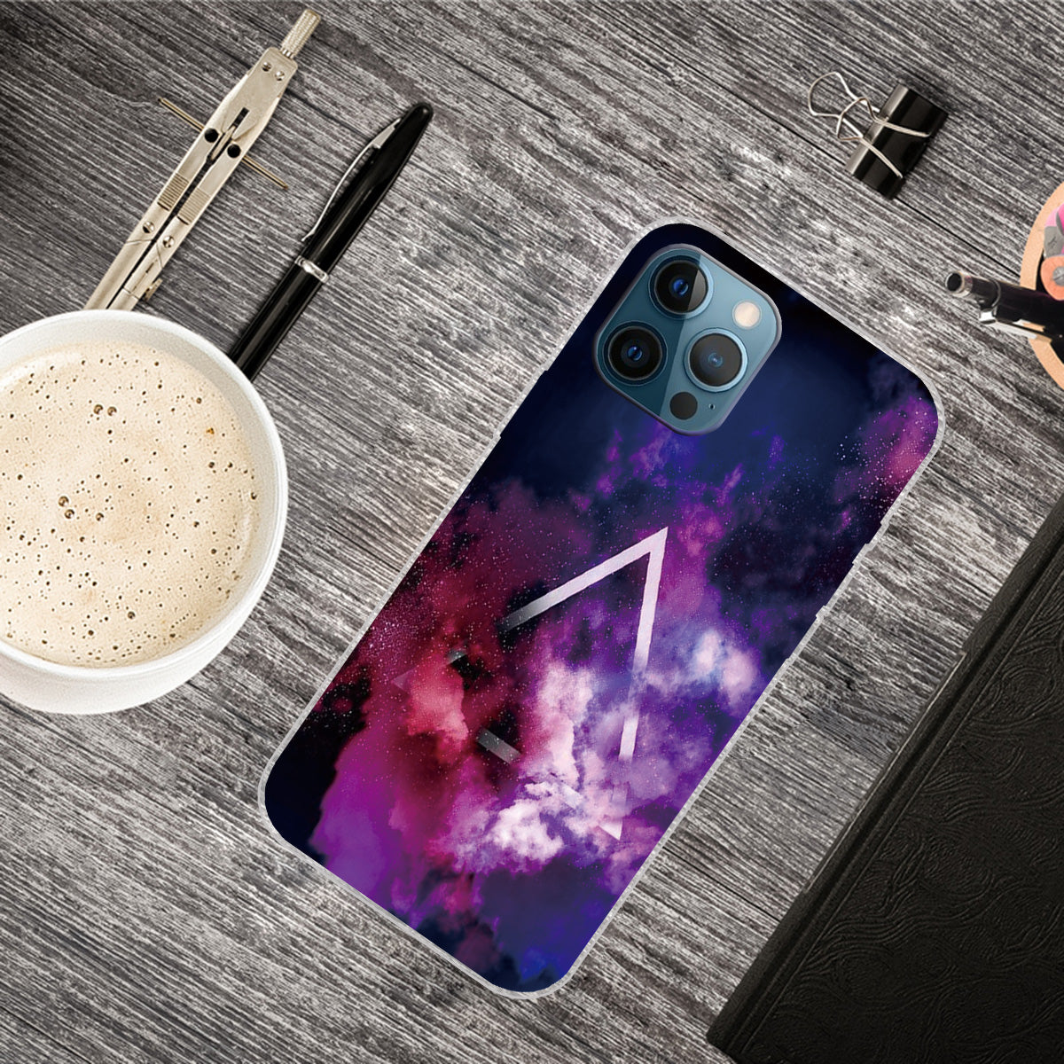 Pattern Printing IMD Workmanship TPU Back Case for iPhone 13 Pro 6.1-inch