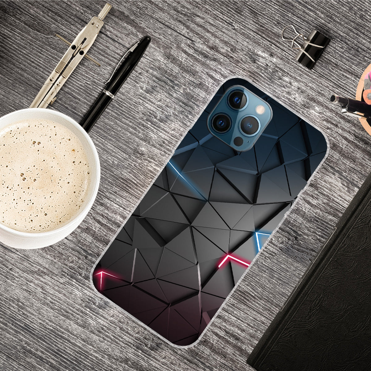 Pattern Printing IMD Workmanship TPU Back Case for iPhone 13 Pro 6.1-inch