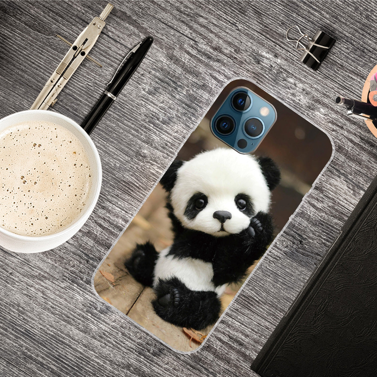 Pattern Printing IMD Workmanship TPU Back Case for iPhone 13 Pro 6.1-inch