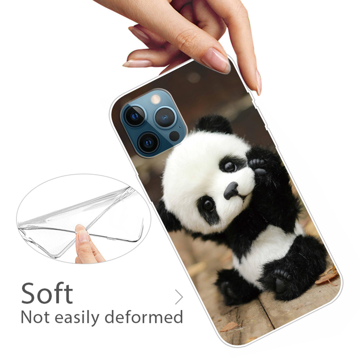 Pattern Printing IMD Workmanship TPU Back Case for iPhone 13 Pro 6.1-inch