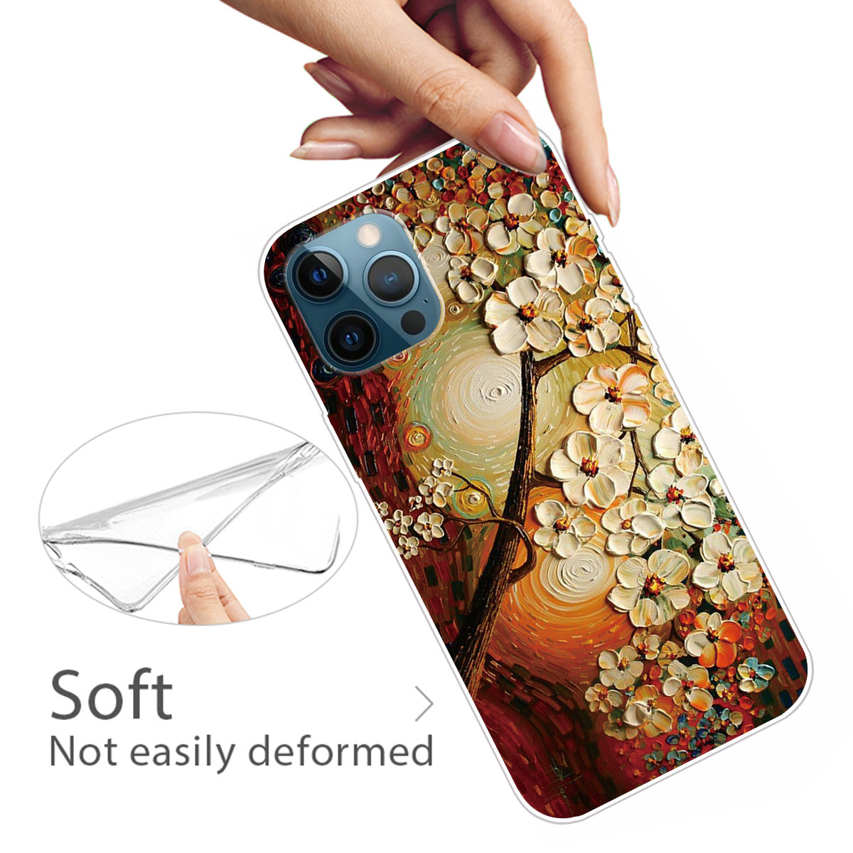 Pattern Printing IMD TPU Phone Cover Case for iPhone 13 Pro Max 6.7-inch