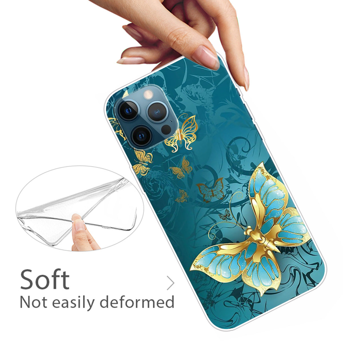 Pattern Printing IMD TPU Phone Cover Case for iPhone 13 Pro Max 6.7-inch