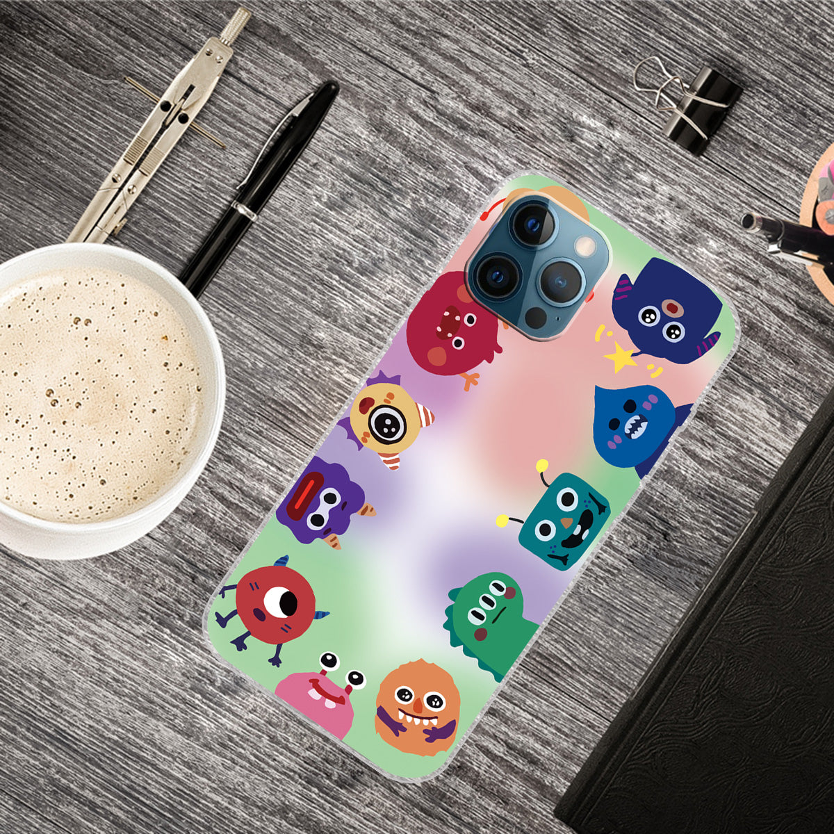 Pattern Printing IMD TPU Phone Cover Case for iPhone 13 Pro Max 6.7-inch