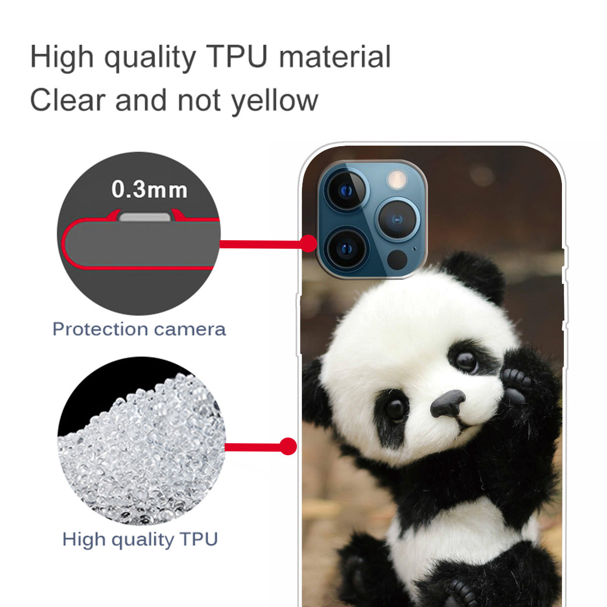 Pattern Printing IMD TPU Phone Cover Case for iPhone 13 Pro Max 6.7-inch