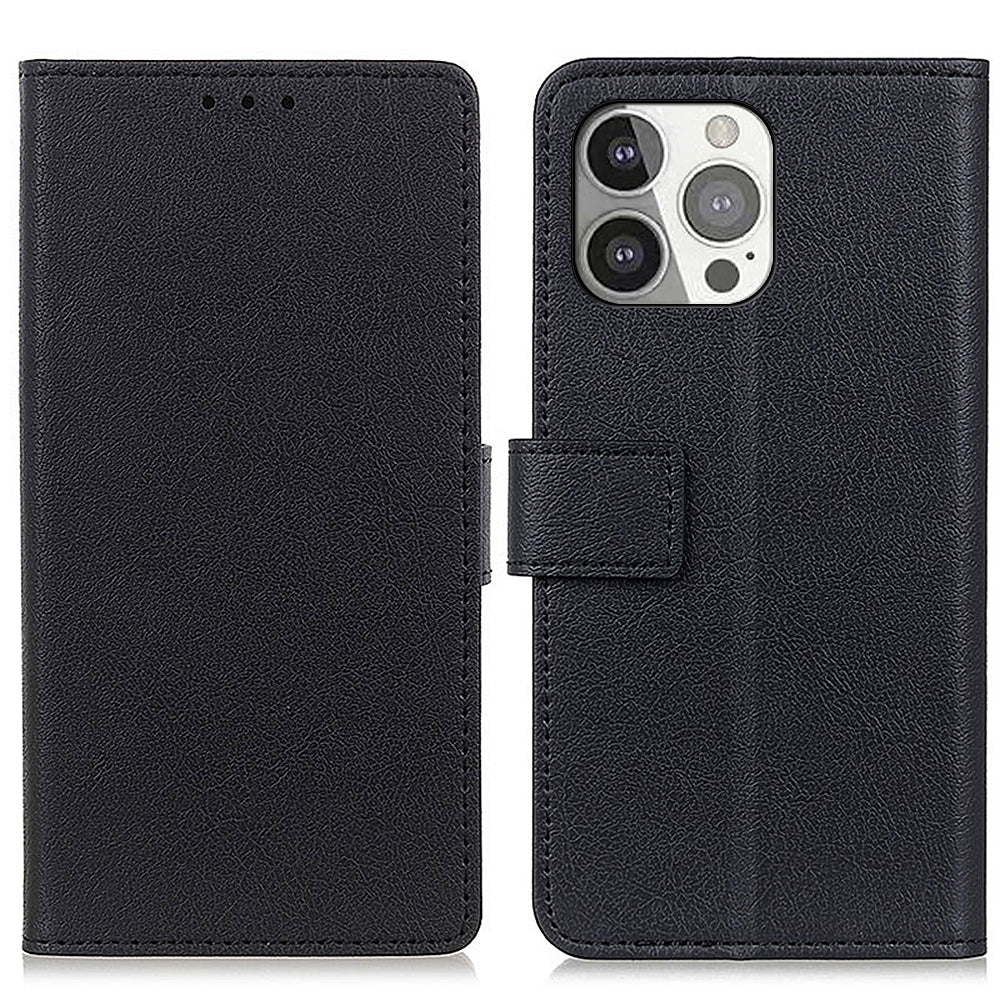 Anti-drop PU Leather Wallet Stand Design Case Protective Shell for iPhone 13 Pro 6.1 inch