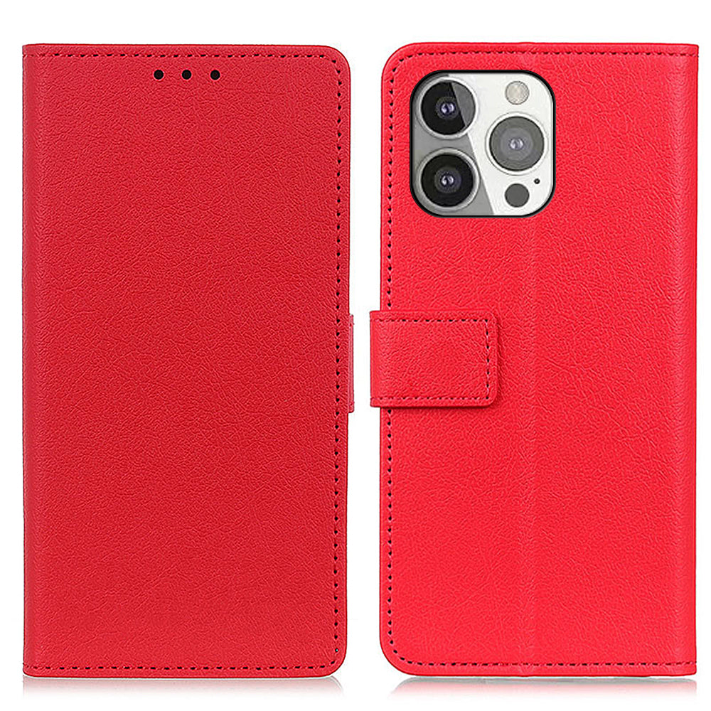 Anti-drop PU Leather Wallet Stand Design Case Protective Shell for iPhone 13 Pro 6.1 inch