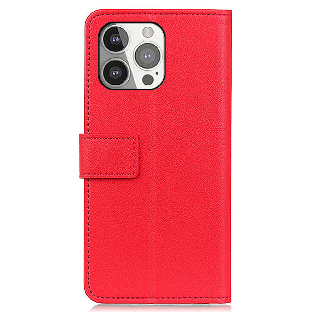 Anti-drop PU Leather Wallet Stand Design Case Protective Shell for iPhone 13 Pro 6.1 inch