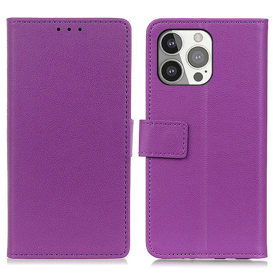 Anti-drop PU Leather Wallet Stand Design Case Protective Shell for iPhone 13 Pro 6.1 inch