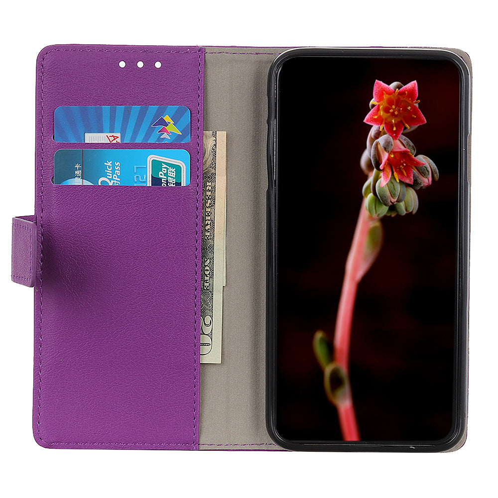 Anti-drop PU Leather Wallet Stand Design Case Protective Shell for iPhone 13 Pro 6.1 inch