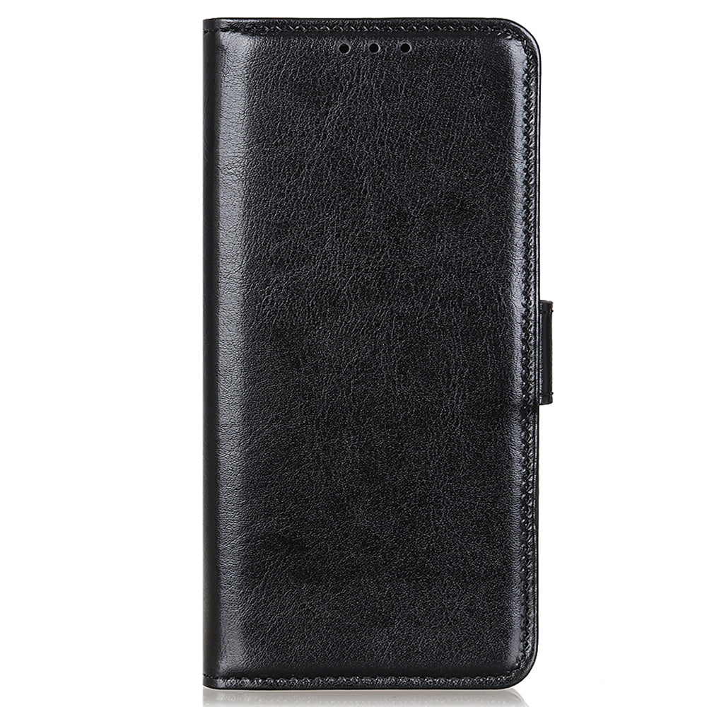 Crazy Horse All-round Protection Wallet Leather Phone Stand Case for iPhone 13 Pro 6.1 inch