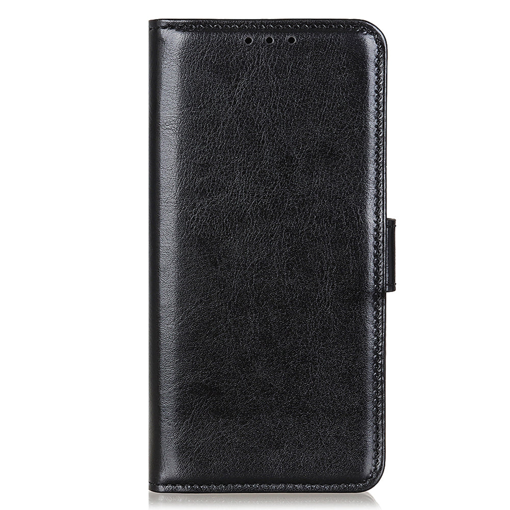 Crazy Horse Texture Design Premium PU Leather Folio Flip Stand Feature Magnetic Closure Case Cover for 	iPhone 13 Pro Max 6.7 inch