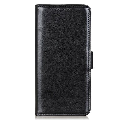 Crazy Horse Texture Design Premium PU Leather Folio Flip Stand Feature Magnetic Closure Case Cover for 	iPhone 13 Pro Max 6.7 inch
