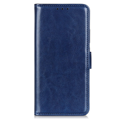 Crazy Horse Texture Design Premium PU Leather Folio Flip Stand Feature Magnetic Closure Case Cover for 	iPhone 13 Pro Max 6.7 inch