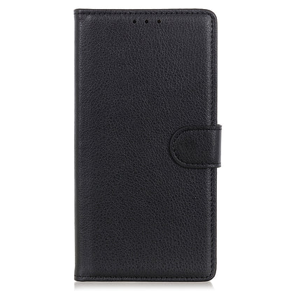 For iPhone 13 Pro Max 6.7 inch Phone Wallet Case Litchi Texture Leather Drop-proof Phone Protector with Stand