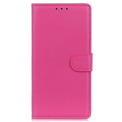 For iPhone 13 Pro Max 6.7 inch Phone Wallet Case Litchi Texture Leather Drop-proof Phone Protector with Stand