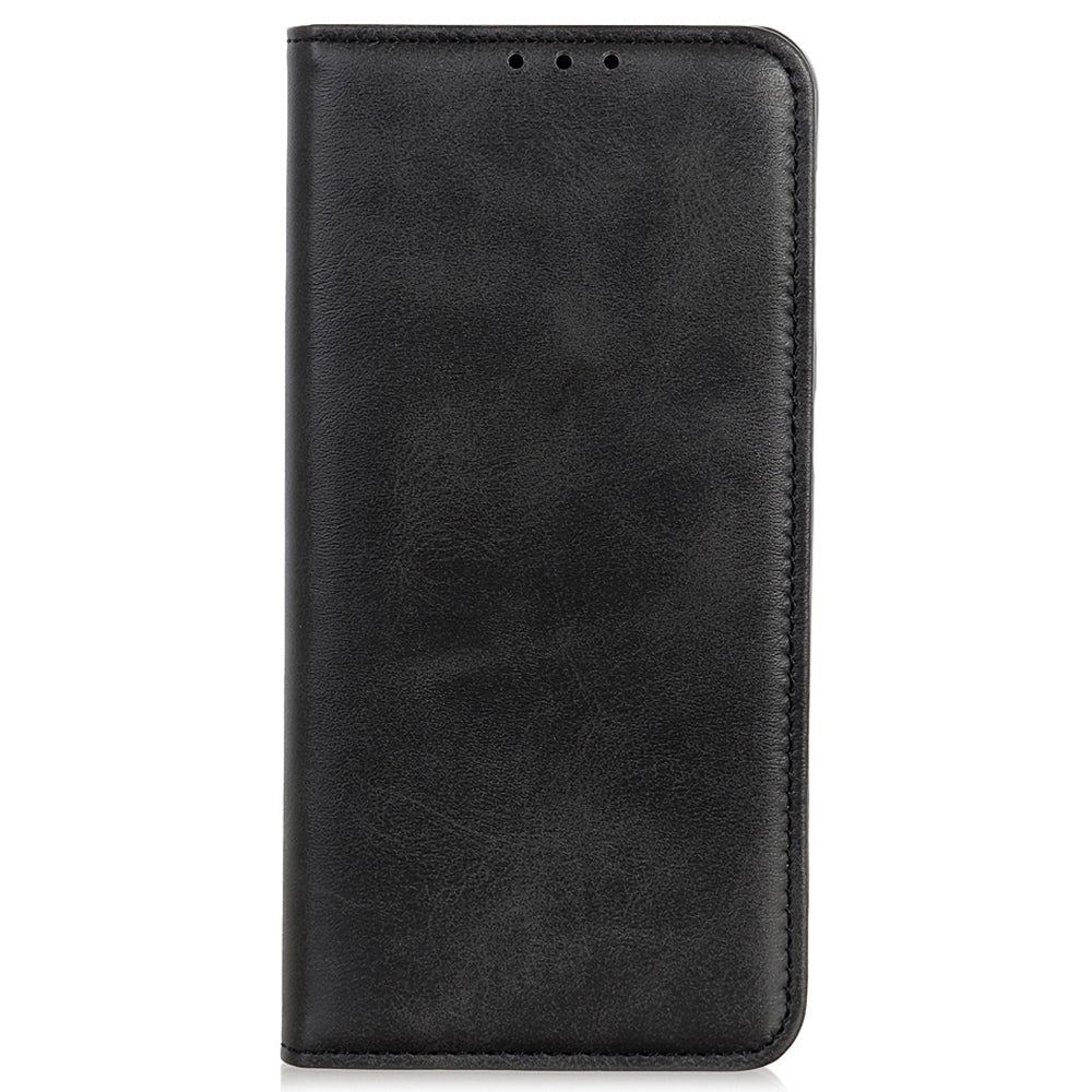 Split Leather Auto-absorbed Wallet Stand Phone Cover for iPhone 13 Pro Max 6.7 inch