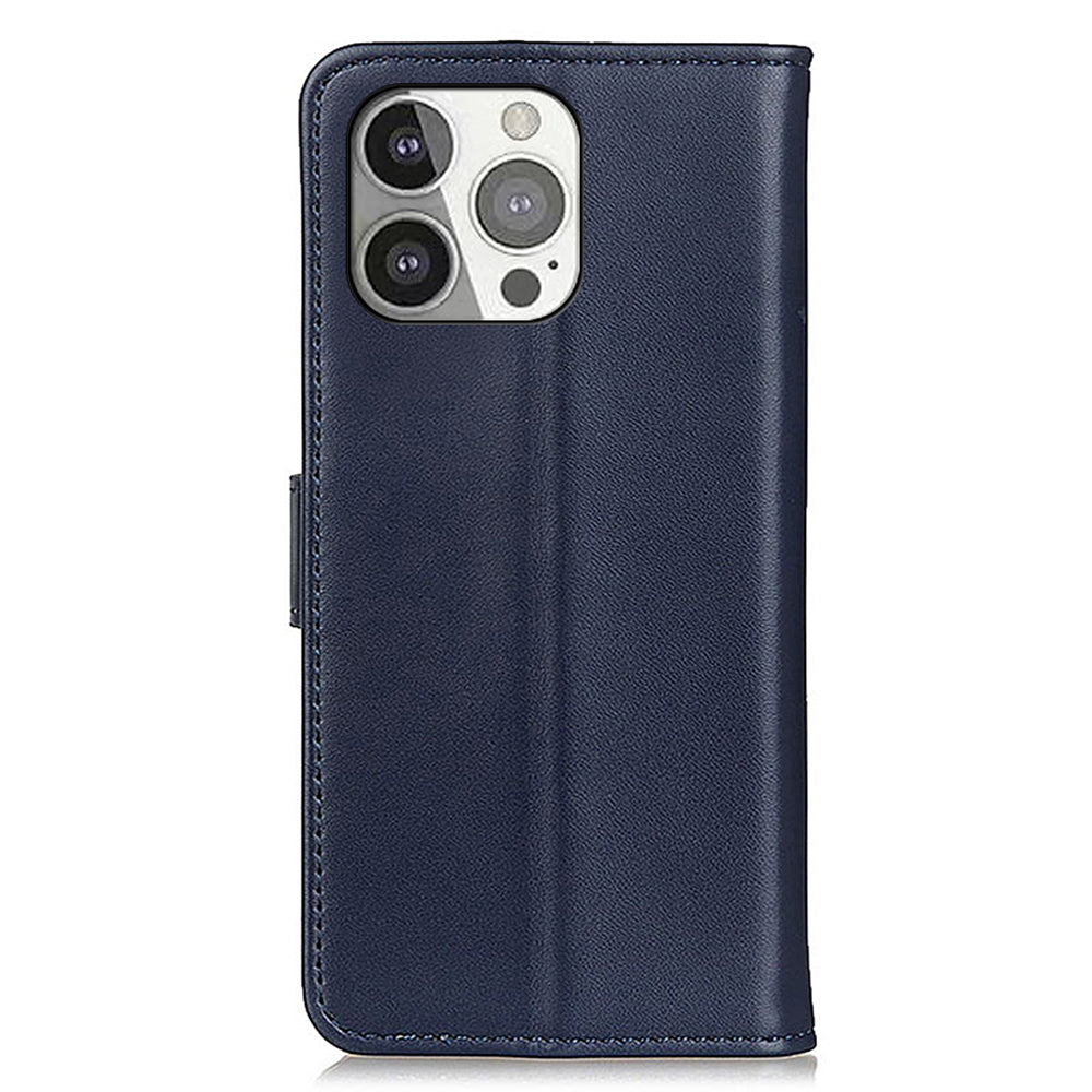 All-round Protection Magnetic Clasp Design Leather Wallet Mobile Phone Stand Cover Shell for iPhone 13 Pro 6.1 inch