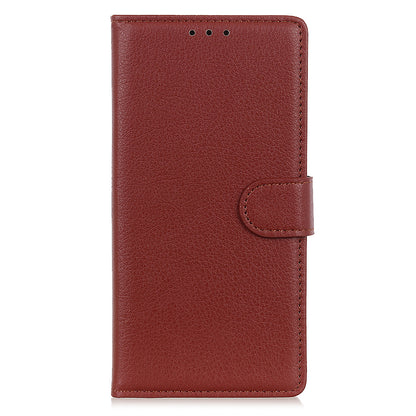 All-round Protection Classic Litchi Texture Leather Wallet Design Stand Case for iPhone 13 Pro 6.1 inch