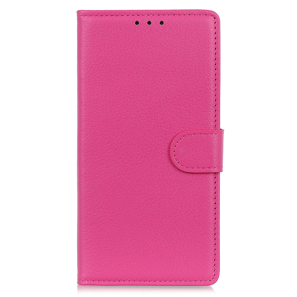 All-round Protection Classic Litchi Texture Leather Wallet Design Stand Case for iPhone 13 Pro 6.1 inch