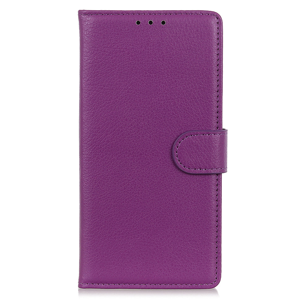 All-round Protection Classic Litchi Texture Leather Wallet Design Stand Case for iPhone 13 Pro 6.1 inch