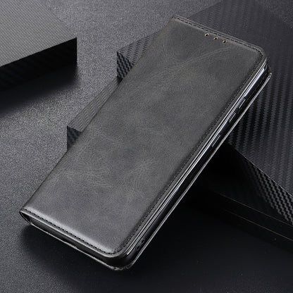 All-round Protection Auto-Absorbed Split Leather Wallet Stand Phone Cover for iPhone 13 Pro 6.1 inch