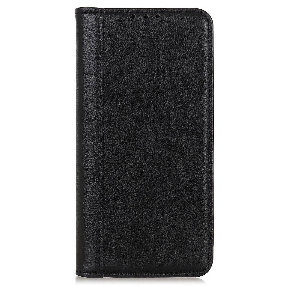 Litchi Texture Split Leather Strong Magnet Absorption Wallet Stand Case Cover for iPhone 13 Pro 6.1-inch