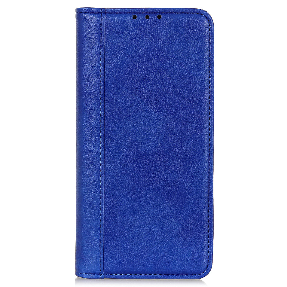 Litchi Texture Split Leather Strong Magnet Absorption Wallet Stand Case Cover for iPhone 13 Pro 6.1-inch