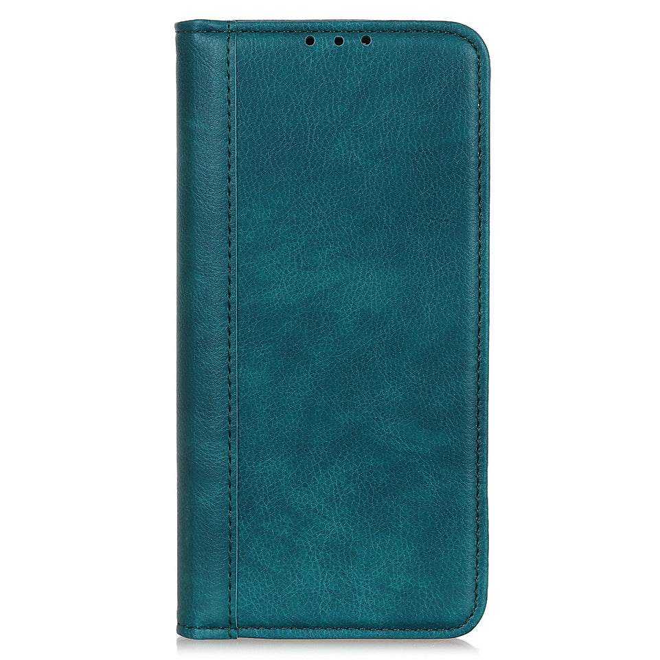 Litchi Texture Split Leather Strong Magnet Absorption Wallet Stand Case Cover for iPhone 13 Pro 6.1-inch