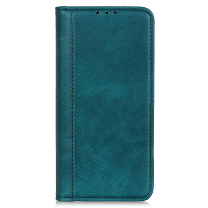 Litchi Texture Split Leather Strong Magnet Absorption Wallet Stand Case Cover for iPhone 13 Pro 6.1-inch