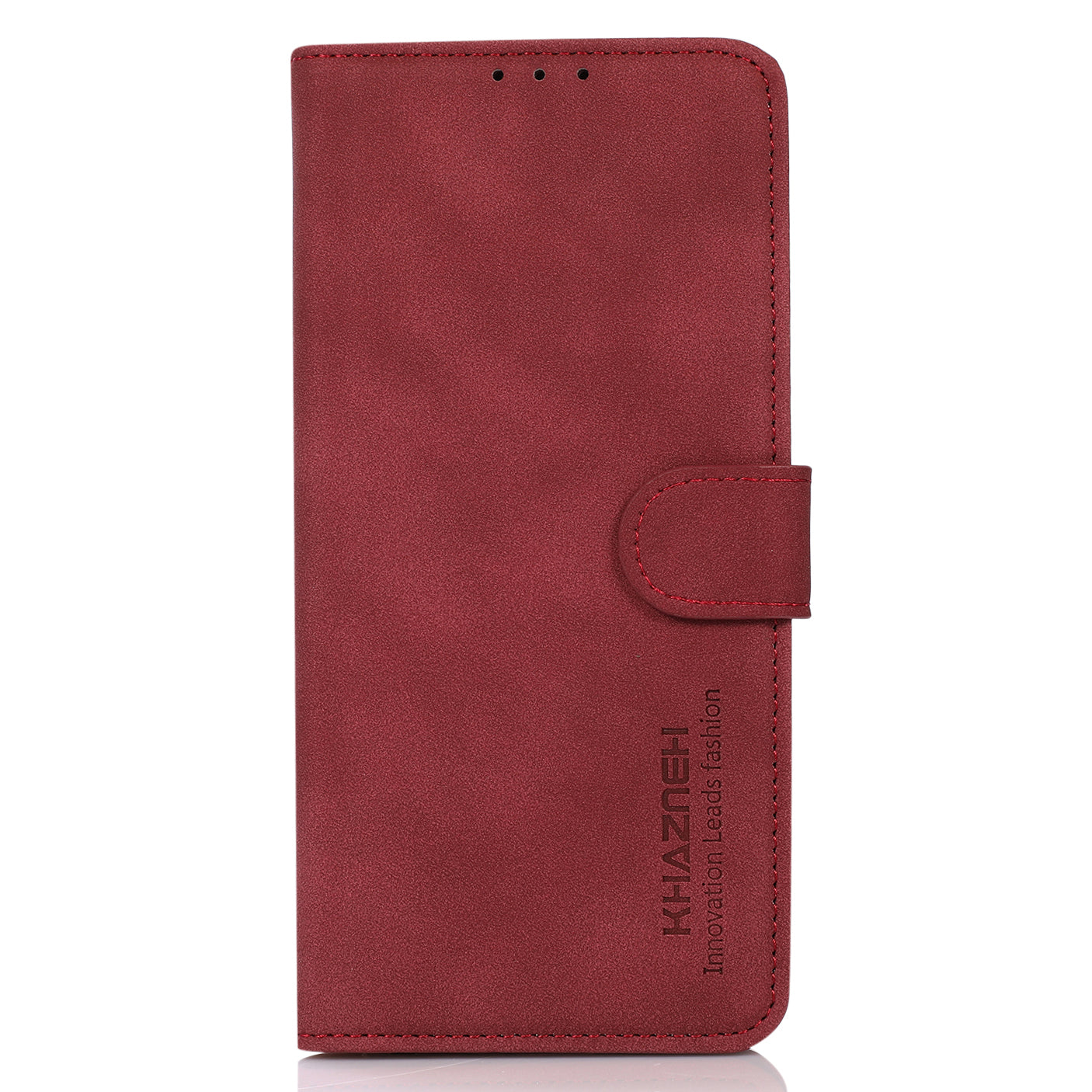 KHAZNEH Smooth Textured Leather Phone Wallet Design Cover Stand Case for iPhone 13 Pro 6.1 inch