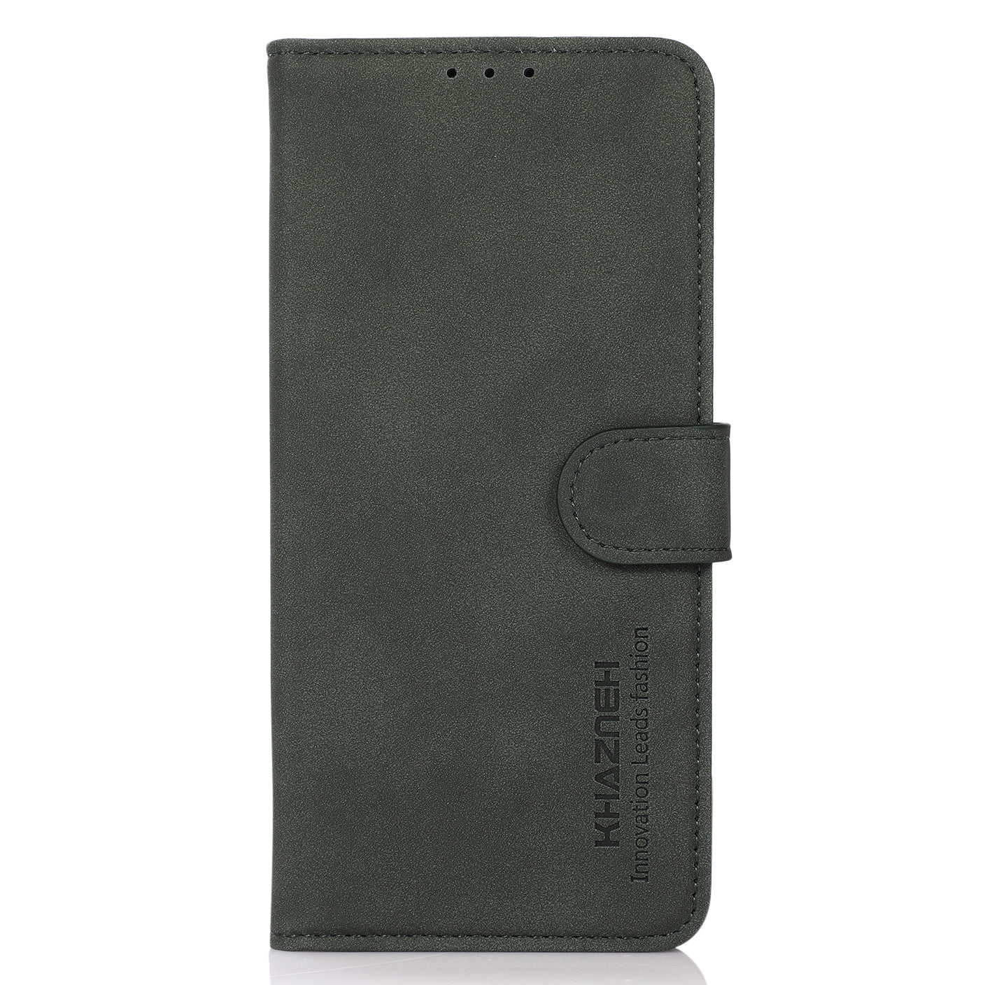 KHAZNEH Smooth Textured Leather Phone Wallet Design Cover Stand Case for iPhone 13 Pro 6.1 inch