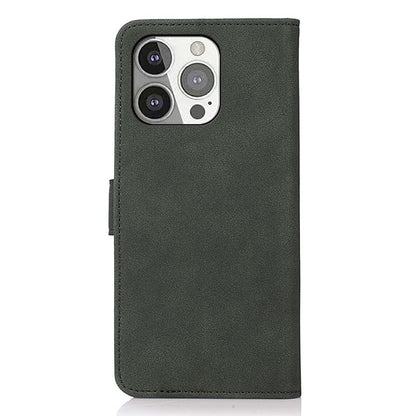 KHAZNEH Smooth Textured Leather Phone Wallet Design Cover Stand Case for iPhone 13 Pro 6.1 inch
