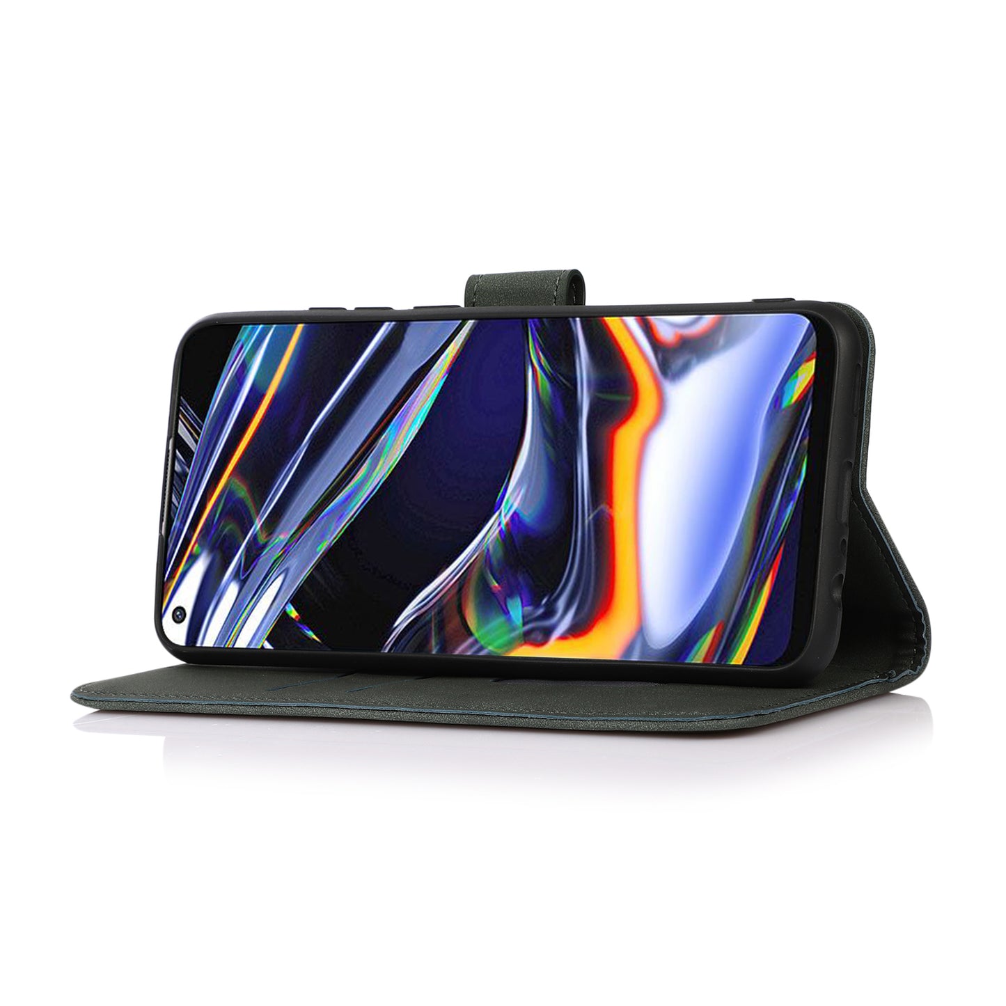 KHAZNEH Smooth Textured Leather Phone Wallet Design Cover Stand Case for iPhone 13 Pro 6.1 inch