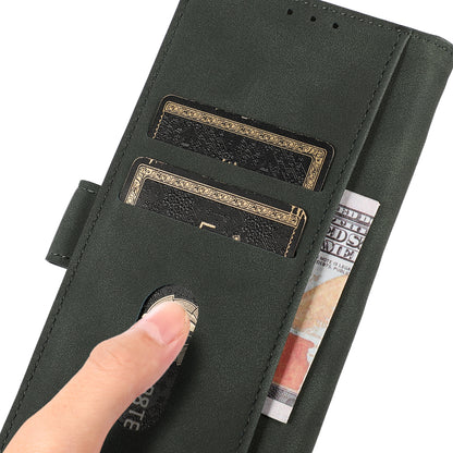 KHAZNEH Smooth Textured Leather Phone Wallet Design Cover Stand Case for iPhone 13 Pro 6.1 inch
