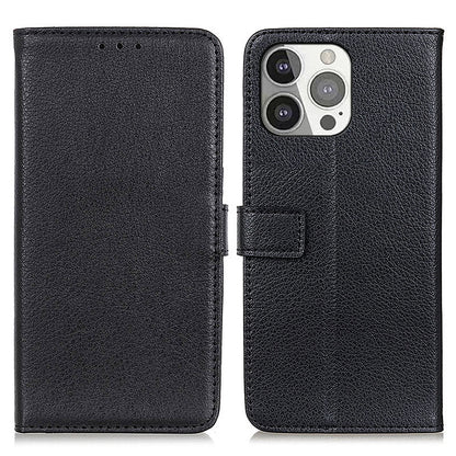 Litchi Skin Magnetic Leather Wallet Stand Case for iPhone 13 Pro 6.1 inch