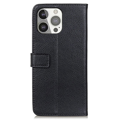 Litchi Skin Magnetic Leather Wallet Stand Case for iPhone 13 Pro 6.1 inch