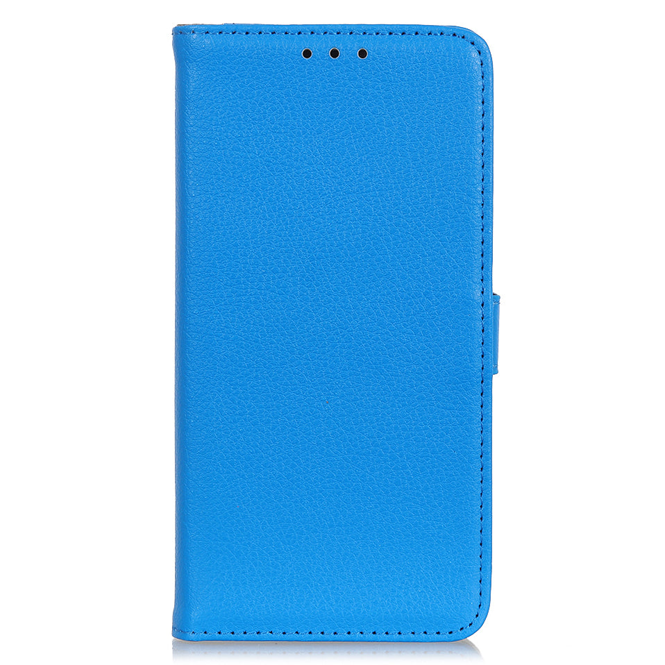 Litchi Skin Magnetic Leather Wallet Stand Case for iPhone 13 Pro 6.1 inch