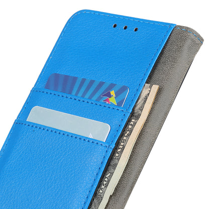 Litchi Skin Magnetic Leather Wallet Stand Case for iPhone 13 Pro 6.1 inch