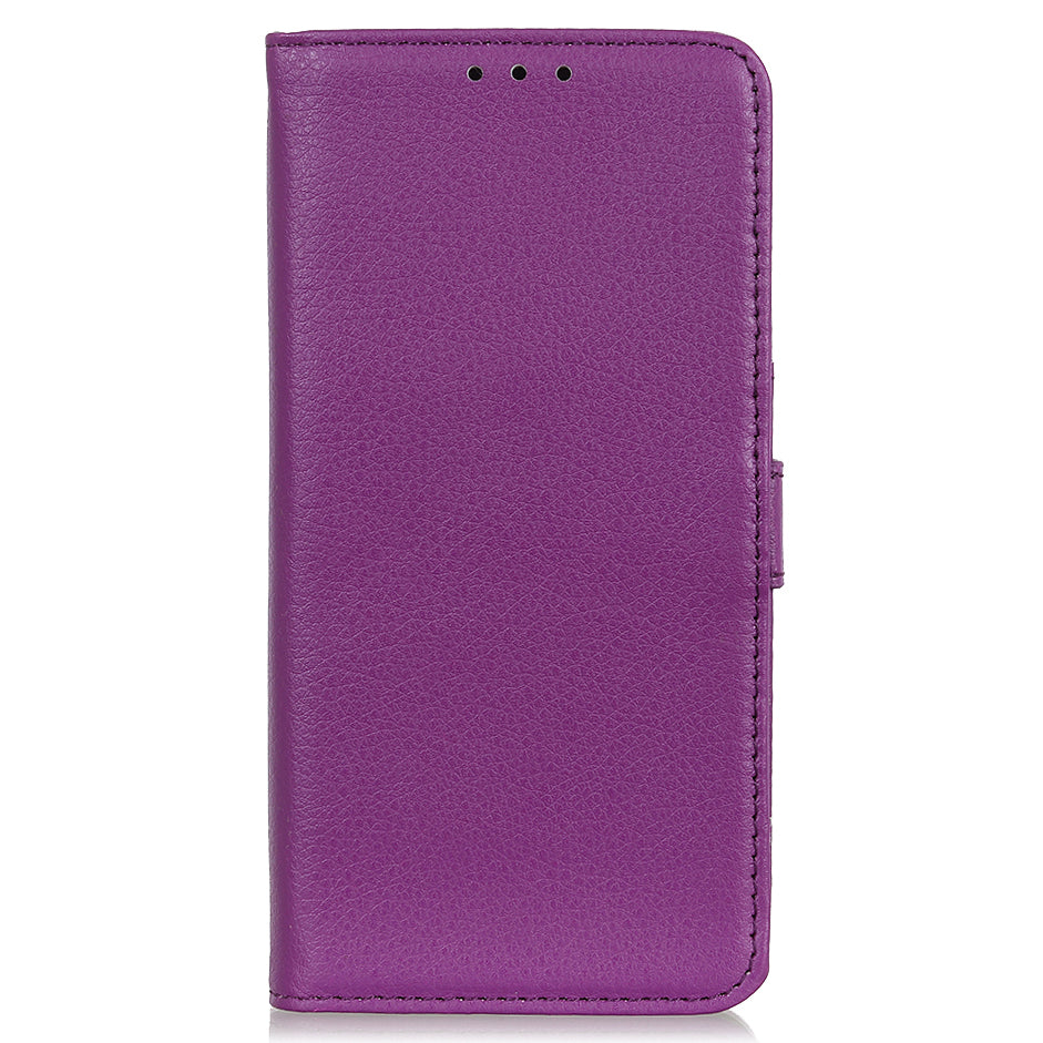 Litchi Skin Magnetic Leather Wallet Stand Case for iPhone 13 Pro 6.1 inch