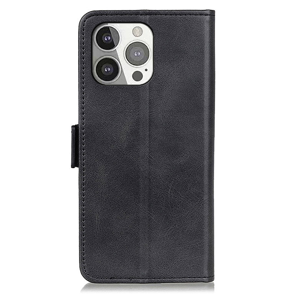Wallet Design Sided Magnetic Clasp Leather Case Stand Cover for iPhone 13 Pro 6.1 inch