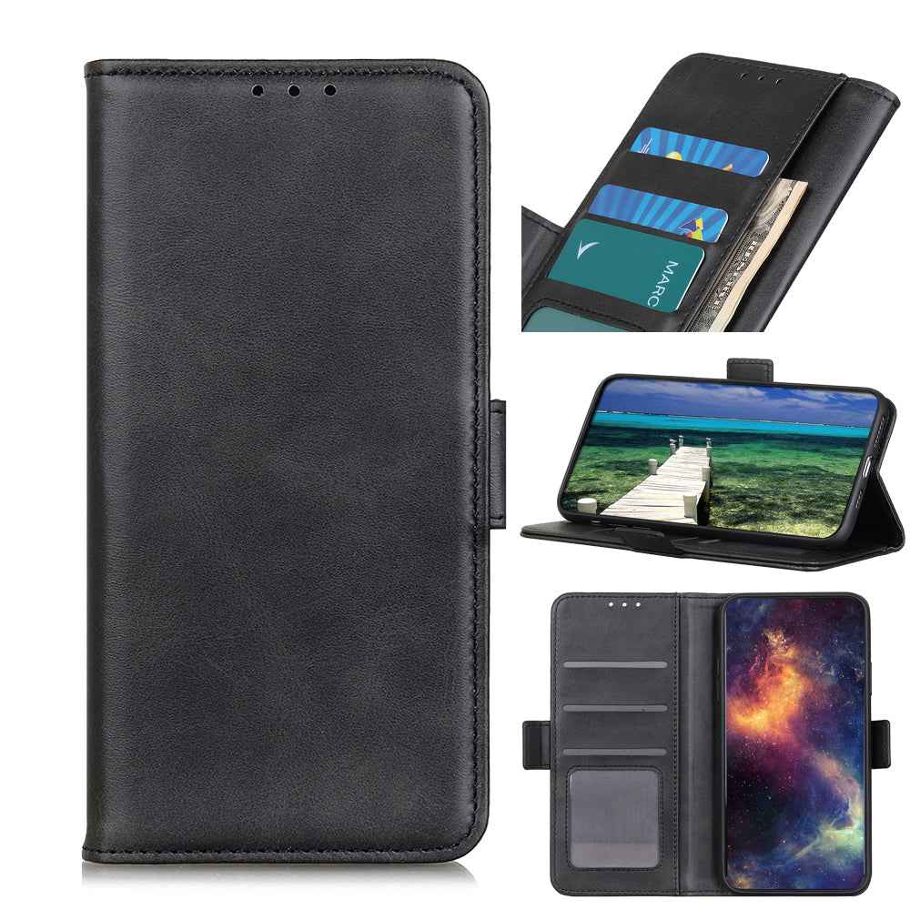 Wallet Design Sided Magnetic Clasp Leather Case Stand Cover for iPhone 13 Pro 6.1 inch
