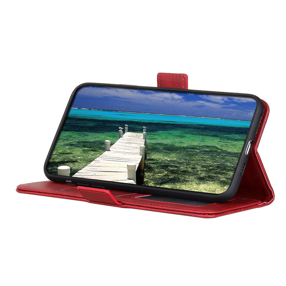 Wallet Design Sided Magnetic Clasp Leather Case Stand Cover for iPhone 13 Pro 6.1 inch