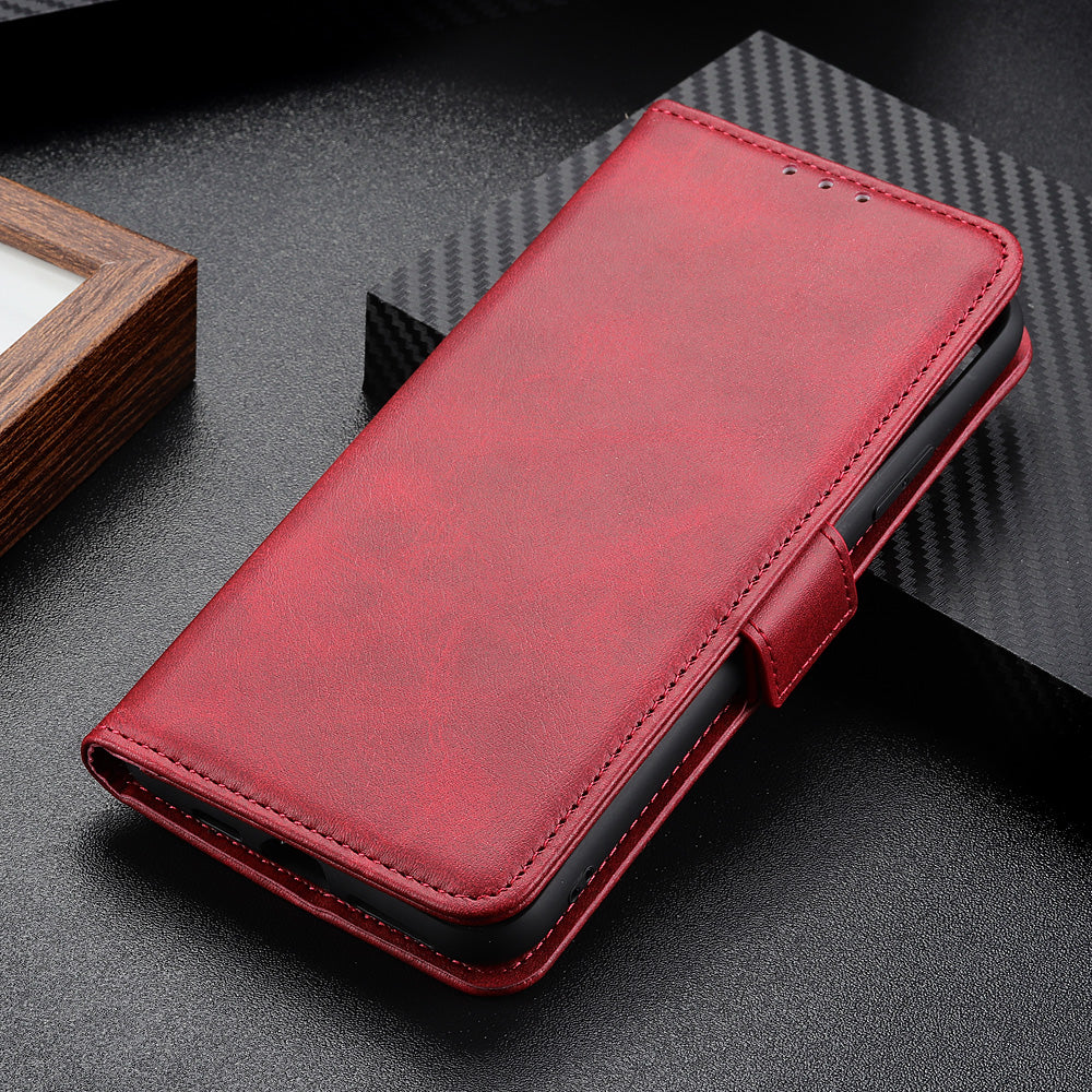 Wallet Design Sided Magnetic Clasp Leather Case Stand Cover for iPhone 13 Pro 6.1 inch
