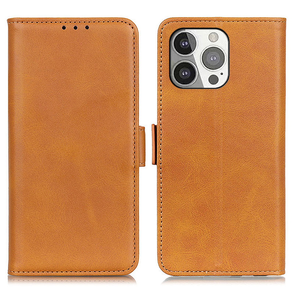 Wallet Design Sided Magnetic Clasp Leather Case Stand Cover for iPhone 13 Pro 6.1 inch
