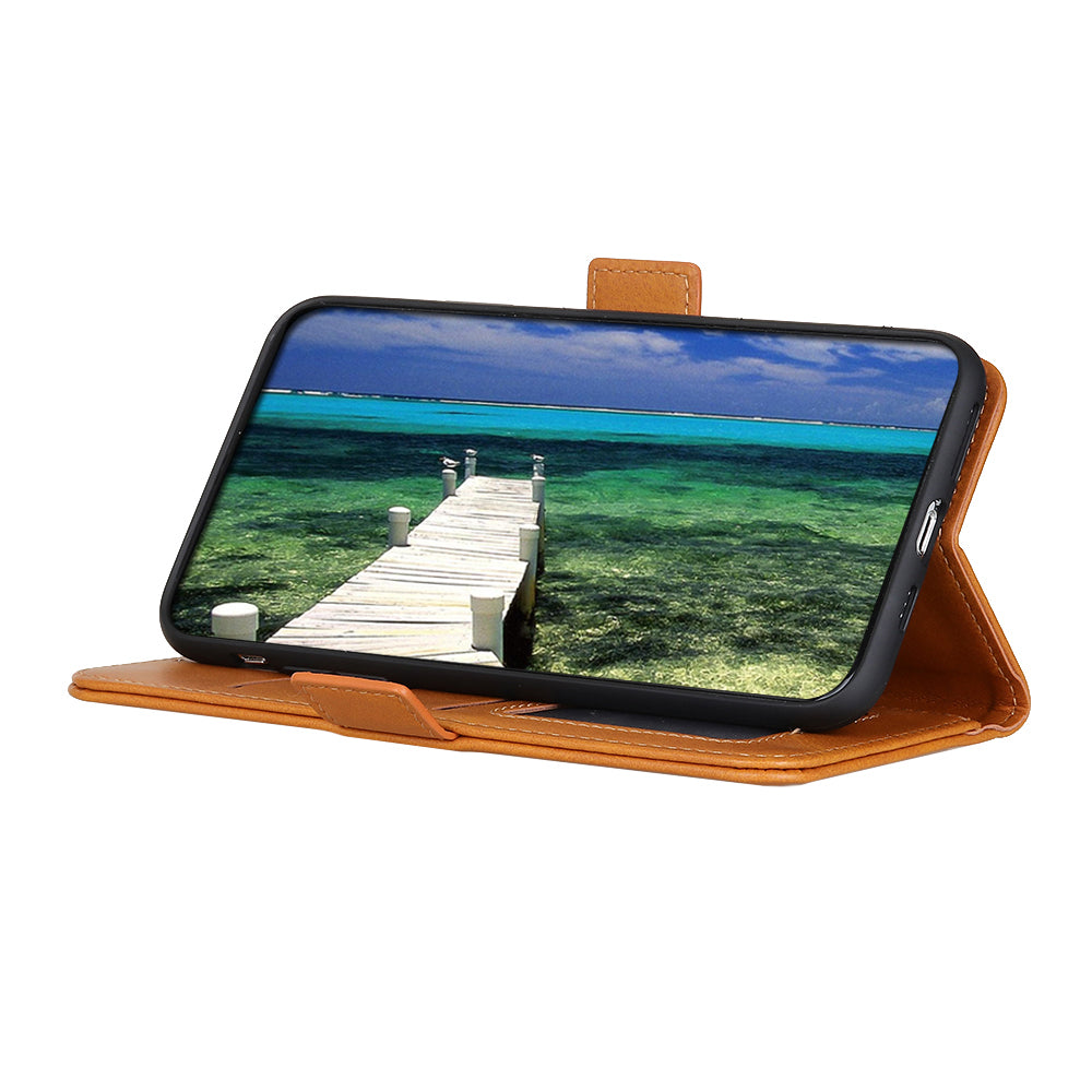 Wallet Design Sided Magnetic Clasp Leather Case Stand Cover for iPhone 13 Pro 6.1 inch