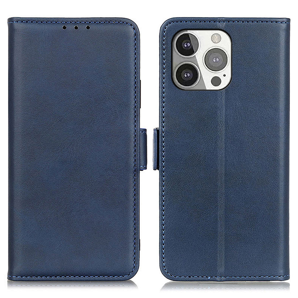 Wallet Design Sided Magnetic Clasp Leather Case Stand Cover for iPhone 13 Pro 6.1 inch
