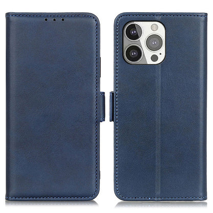 Wallet Design Sided Magnetic Clasp Leather Case Stand Cover for iPhone 13 Pro 6.1 inch
