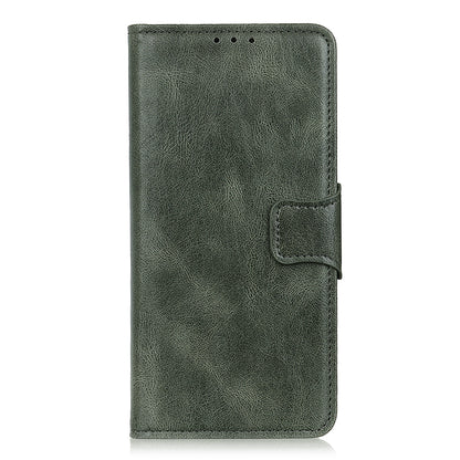 Crazy Horse PU Leather Wallet Protective Case Shell with Stand for iPhone 13 Pro 6.1-inch