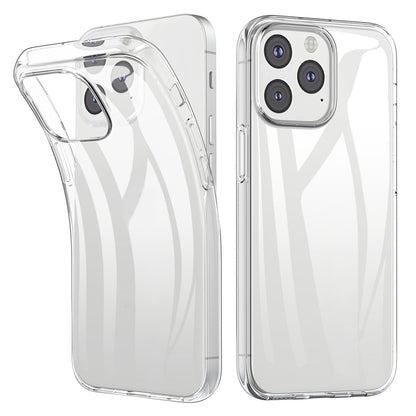 For iPhone 13 Pro 6.1 inch Anti-fingerprint Clear Soft TPU Phone Case Smartphone Bag Covering